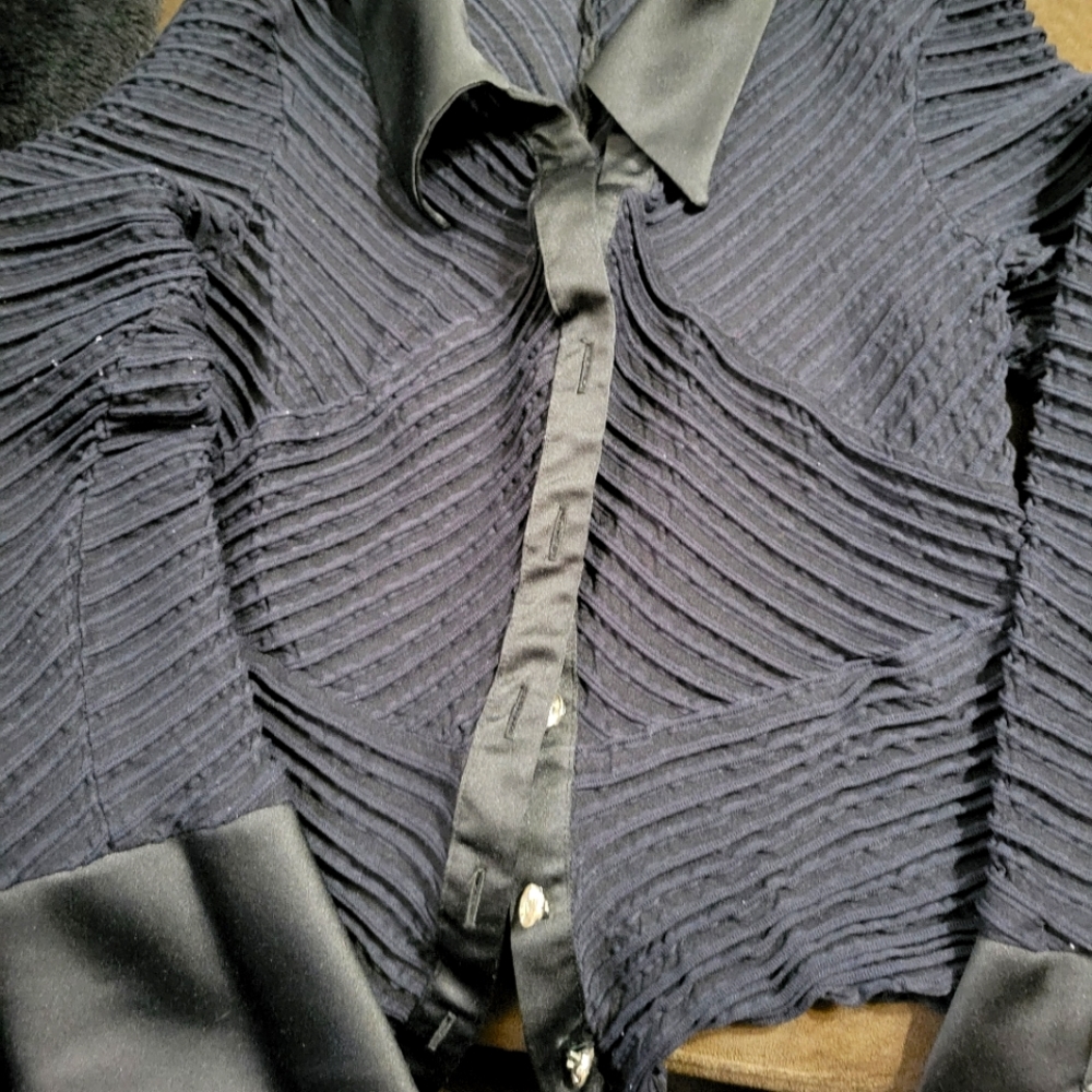 Dress crop shirt